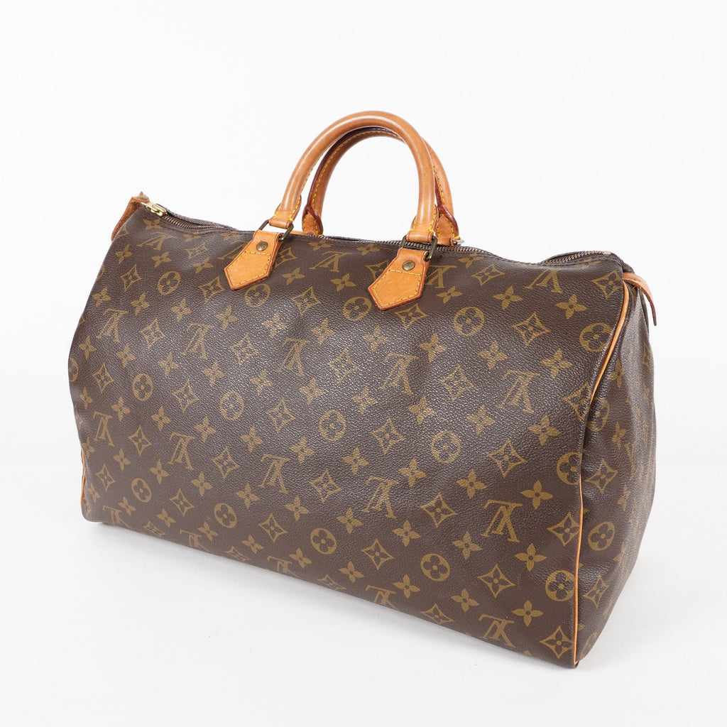 Authentic Louis Vuitton Monogram Speedy 40 M41522 Hand Boston Bag  05E016050013