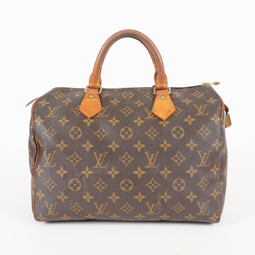 Authentic Louis Vuitton Monogram Speedy 30  Handbag M41526 vintage 05E304290029