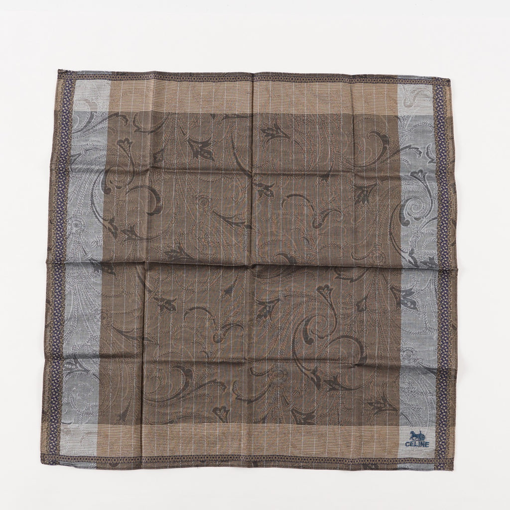 LUXURY CELINE BANDANA / HANDKERCHIEF Brown Women XY205