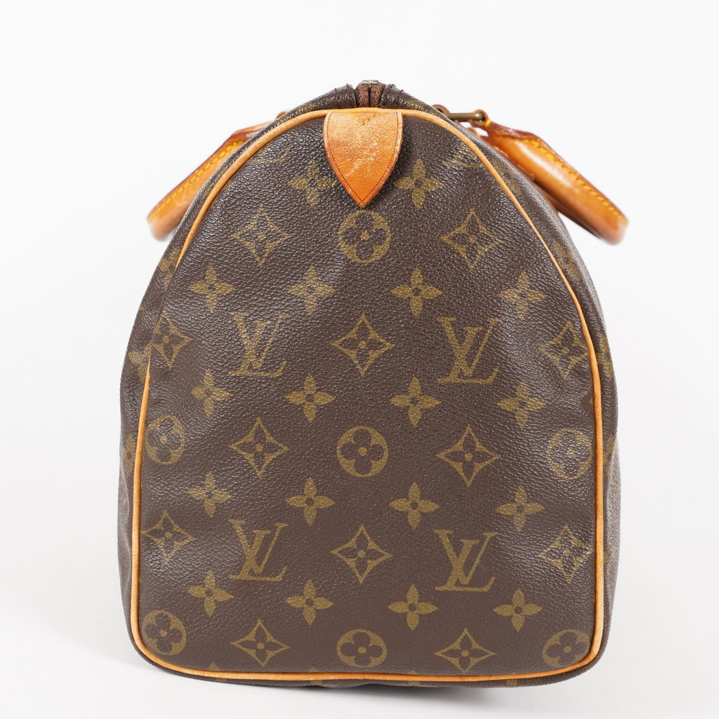 Authentic Louis Vuitton Monogram Speedy 35 M41524 vintage Handbag 05E256050016
