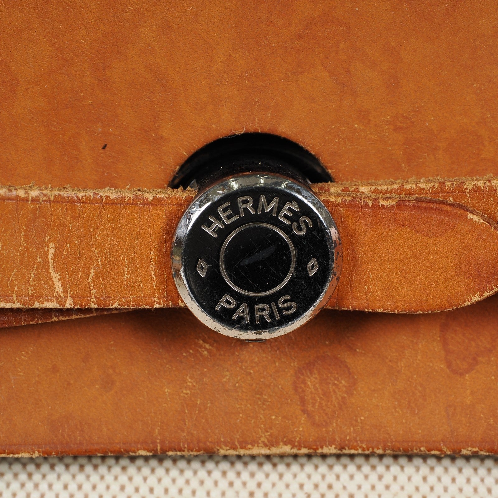 Hermes Herbag MM Handbags Leather White 04A044633207