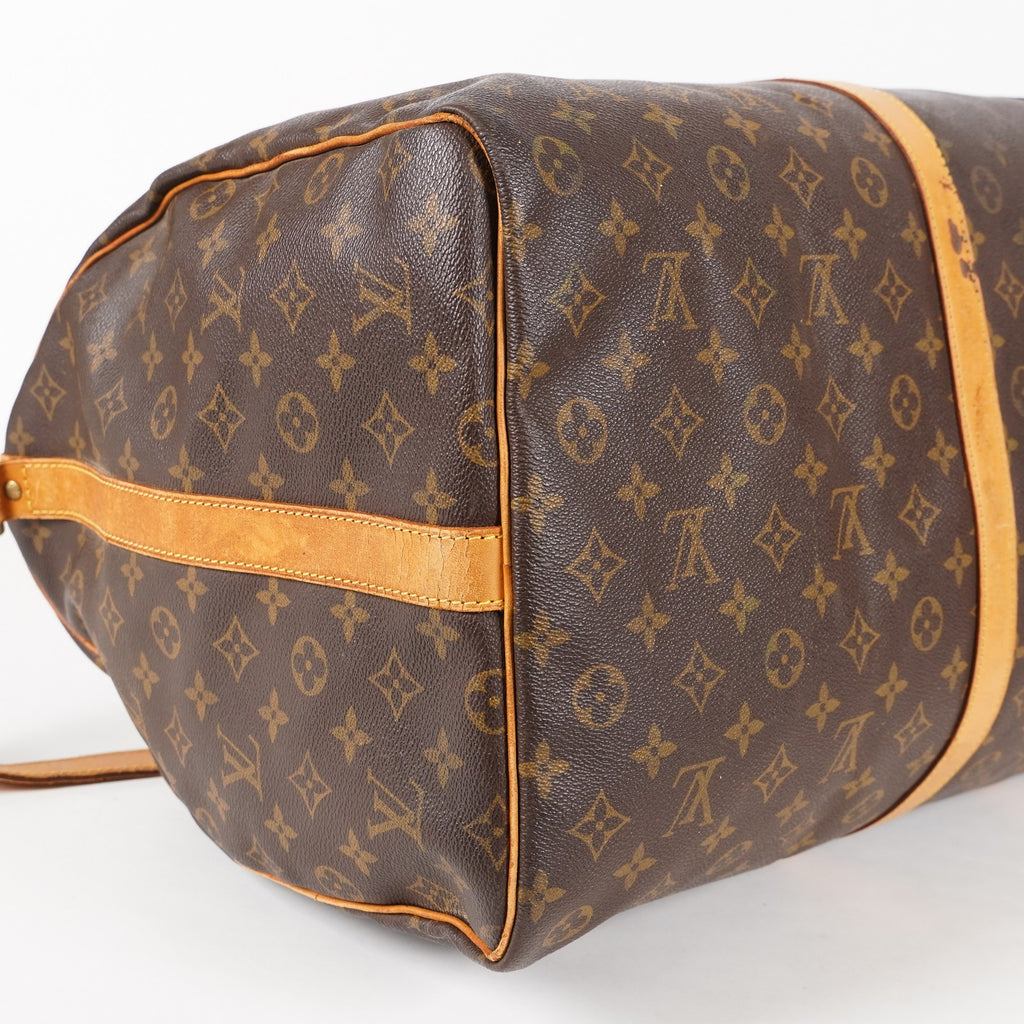 LOUIS VUITTON Monogram Keepall 60 Boston Bag LV Auth M41422 05E424070016