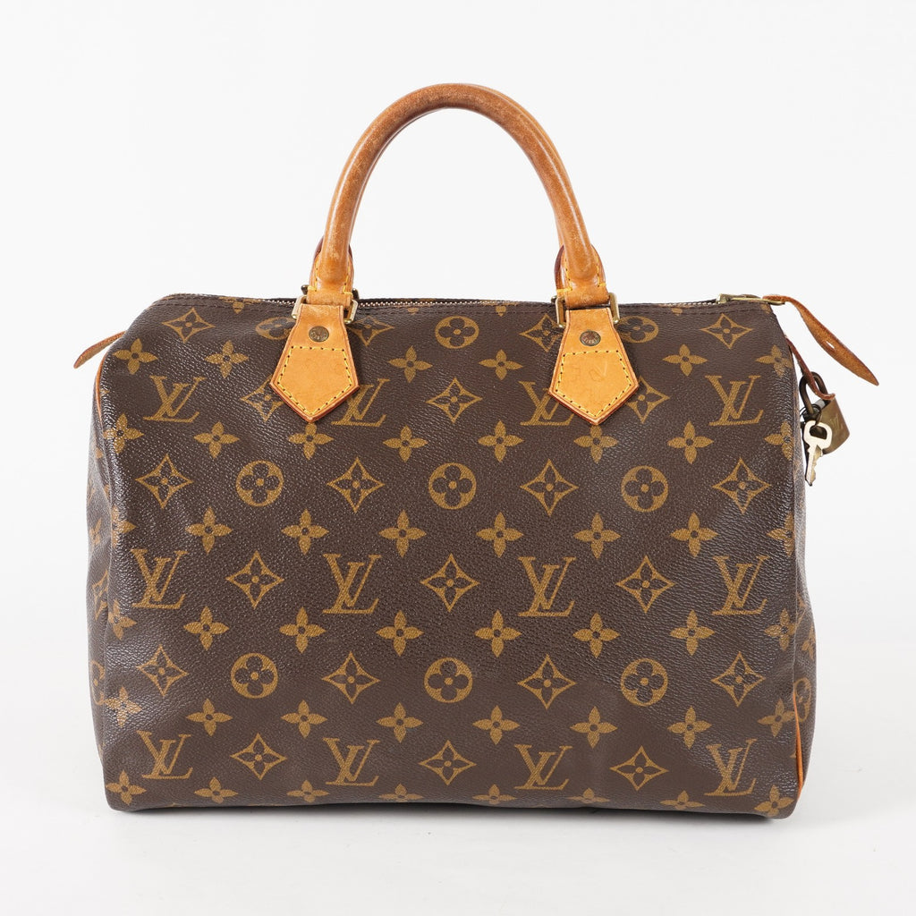 Authentic Louis Vuitton Monogram Speedy 30 M41526 Handbag vintage 03E508030011