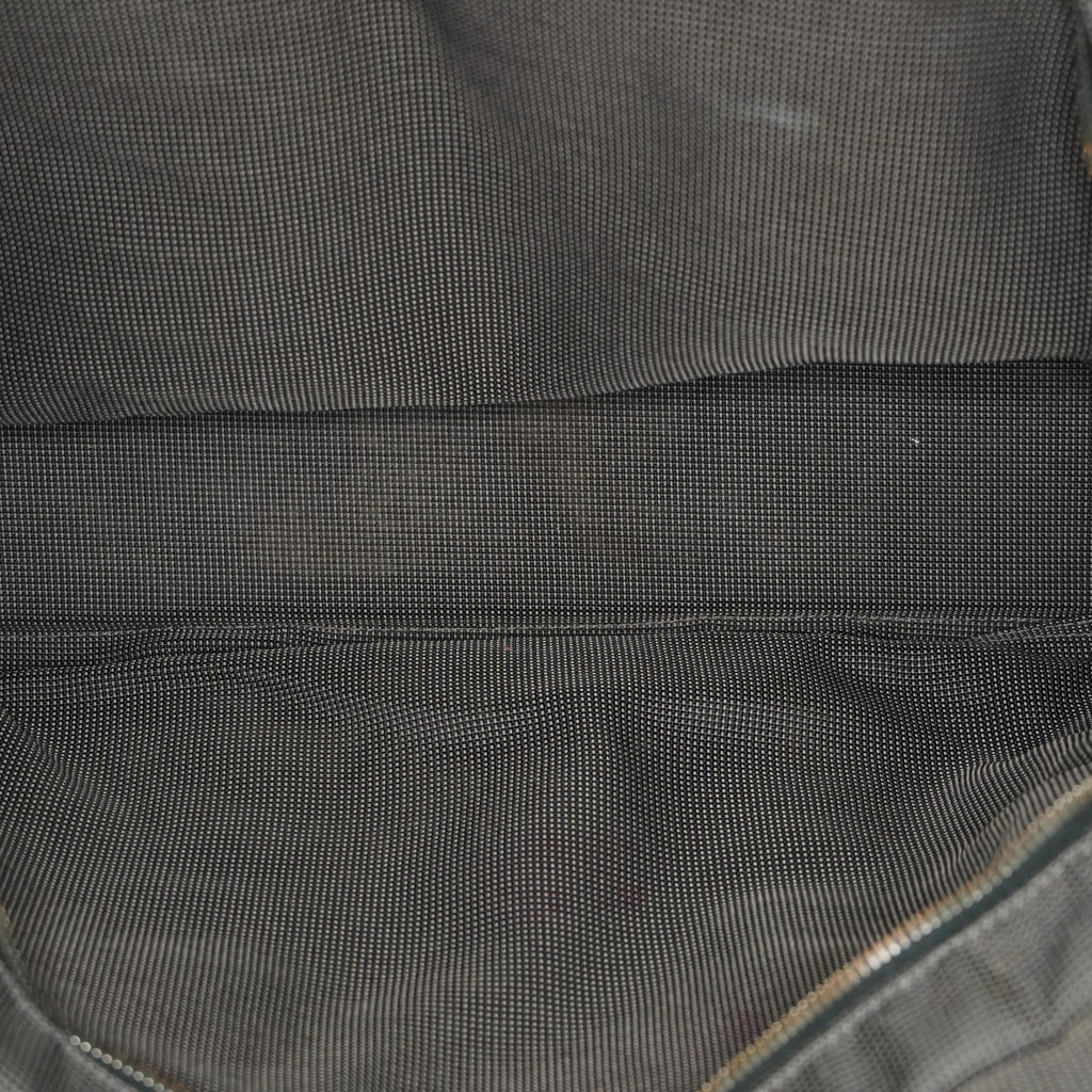 Hermes Fourre Tout Canvas Tote Bag Handbag Satchel Black Grey 04T011199017