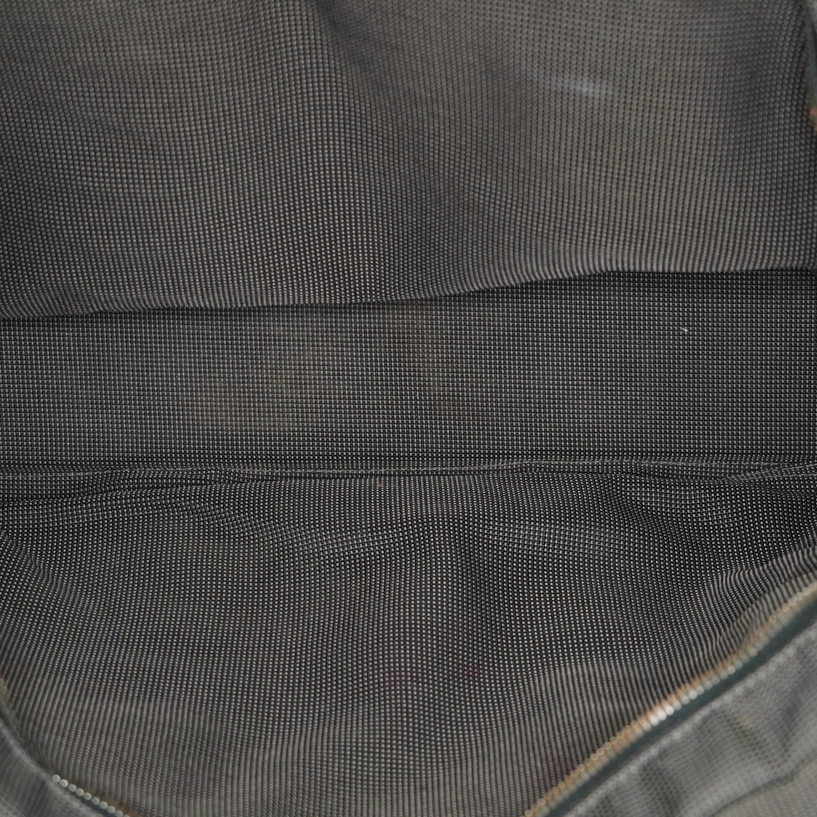 Hermes Fourre Tout Canvas Tote Bag Handbag Satchel Black Grey 04T011199017
