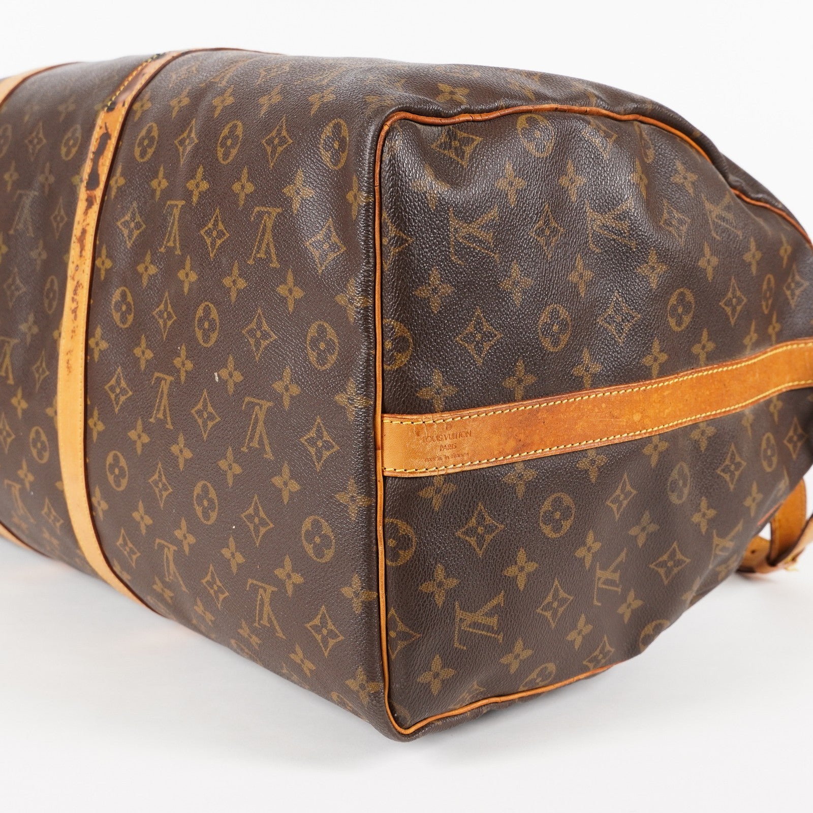 LOUIS VUITTON Monogram Keepall 60 Boston Bag LV Auth M41422 05E424070016