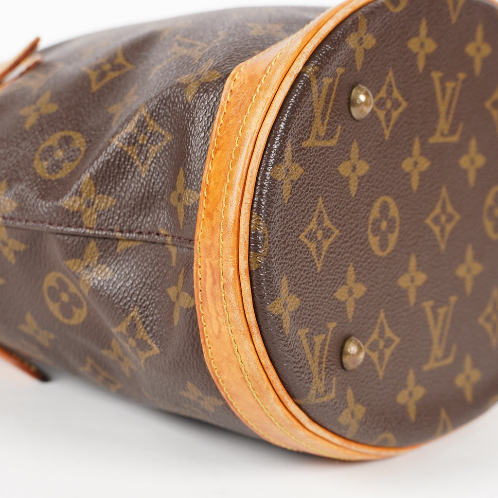 Authentic Louis Vuitton Monogram Bucket PM Shoulder Tote Bag M42238 05E212090016