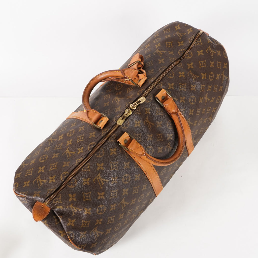 Authentic Louis Vuitton Monogram Keepall 55 M41424 Travel Bag 03E285830011