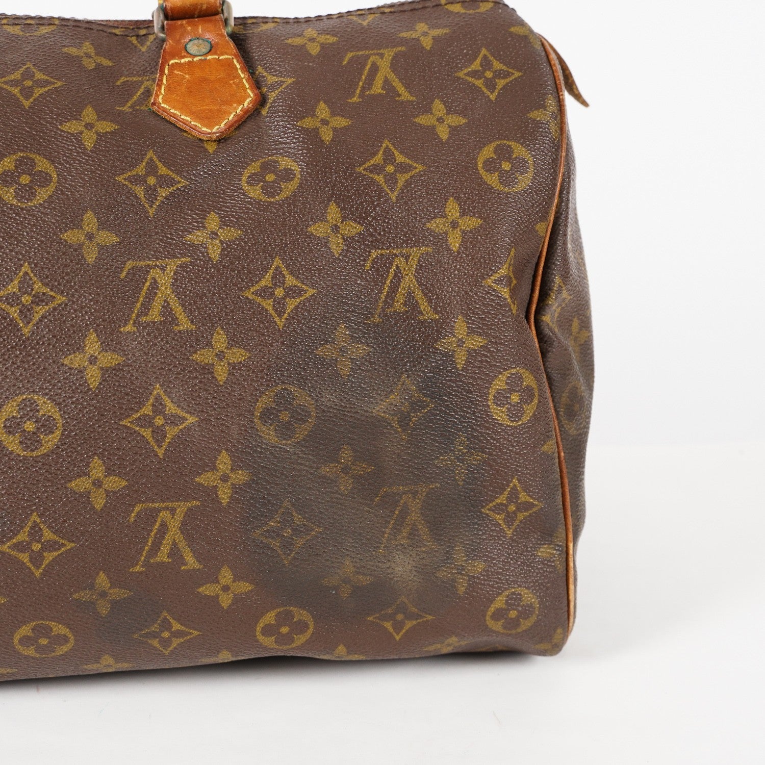 Authentic Louis Vuitton Monogram Speedy 35 M41524 Handbag VINTAGE 12E203960020