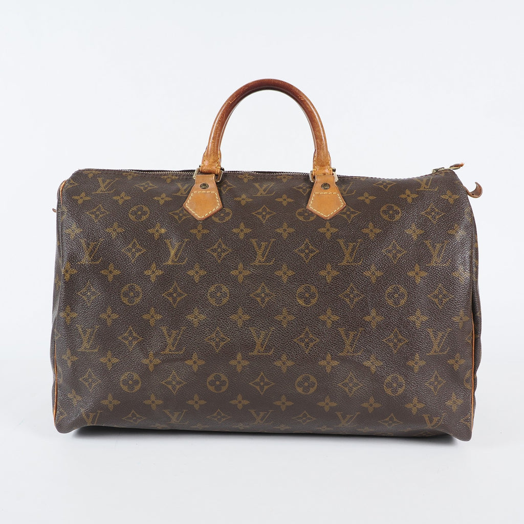 Authentic Louis Vuitton Monogram Speedy 40 Hand Boston Bag M41522 04A345090807