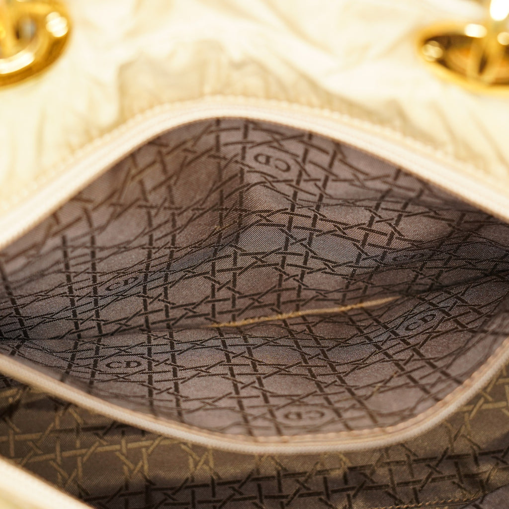 Christian Dior Vintage Lady Dior Bag Cannage Quilt Nylon Medium 02A083946805