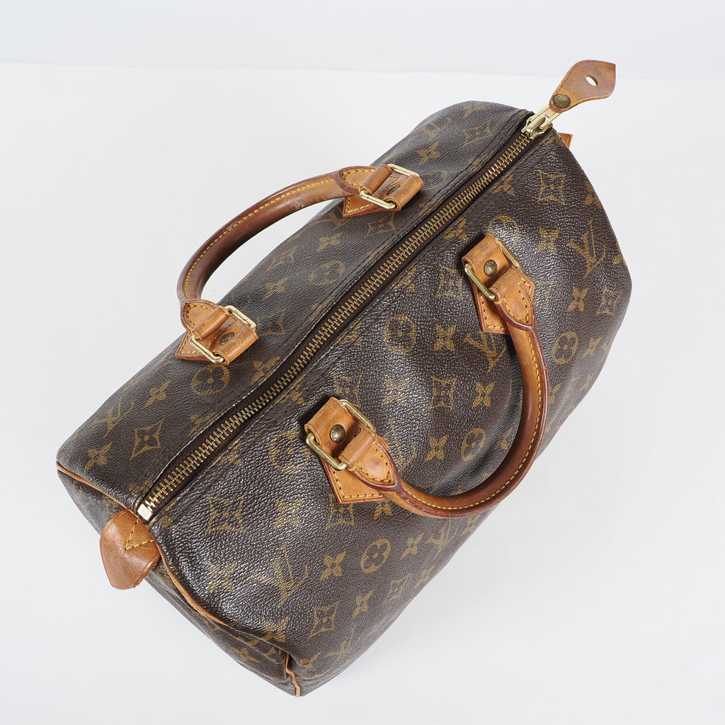 Authentic Louis Vuitton Monogram Speedy 30 M41526 Handbag vintage 04A126177607
