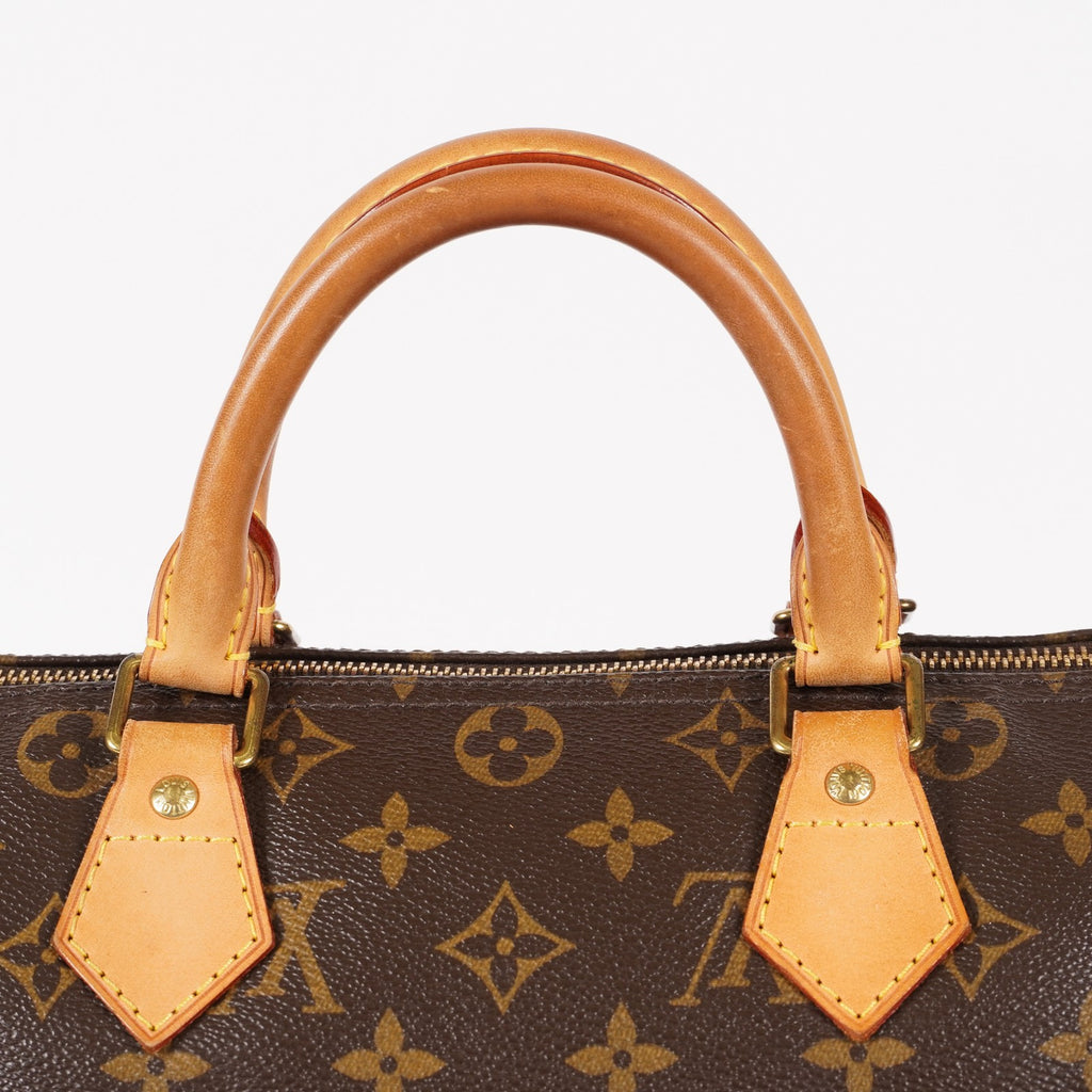 Authentic Louis Vuitton Monogram Speedy 30  Handbag M41526 vintage 05E309020016