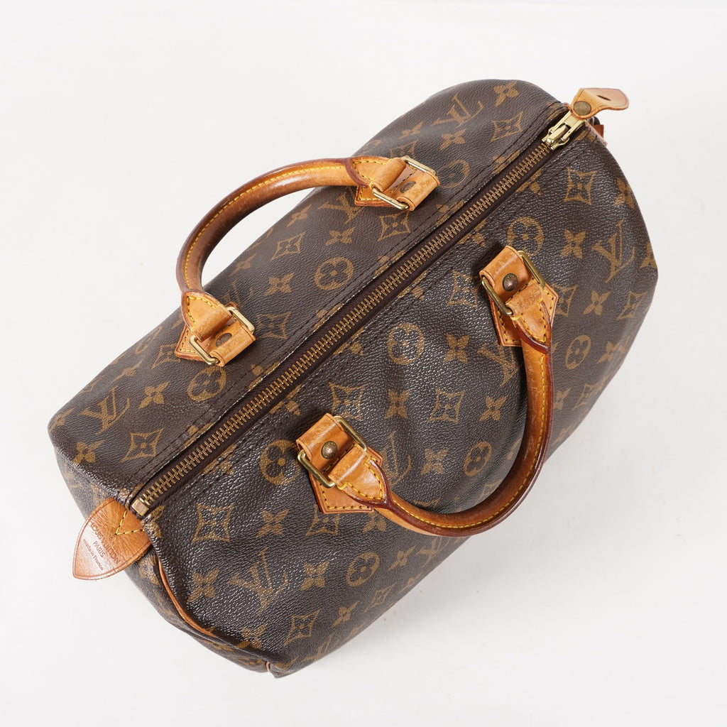 Authentic Louis Vuitton Monogram Speedy 30 M41526 Handbag vintage 03E508030011