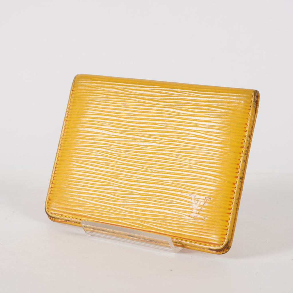 LOUIS VUITTON SARAH PORTE FEUILLE YELLOW OCHRE EPI LEATHER LONG WALLET XY216