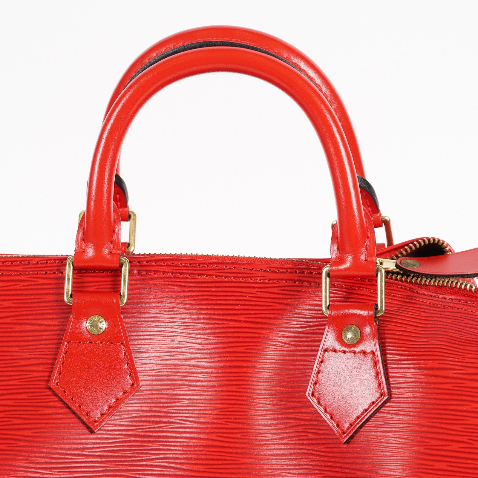 JUNK LOUIS VUITTON Epi Speedy 30 Hand Bag Red LV Auth 01E142090030