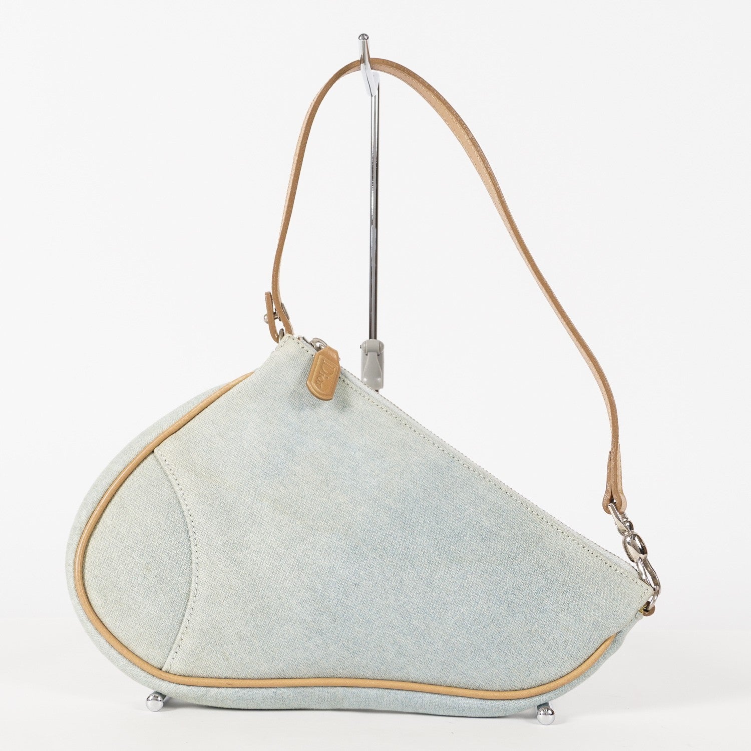 CHRISTIAN DIOR Mini Light Denim Saddle Bag Pouch vintage 12E124840016