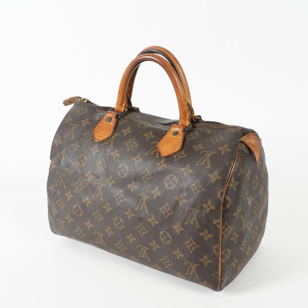Authentic Louis Vuitton Monogram Speedy 30 M41526 Handbag vintage 03A226063227