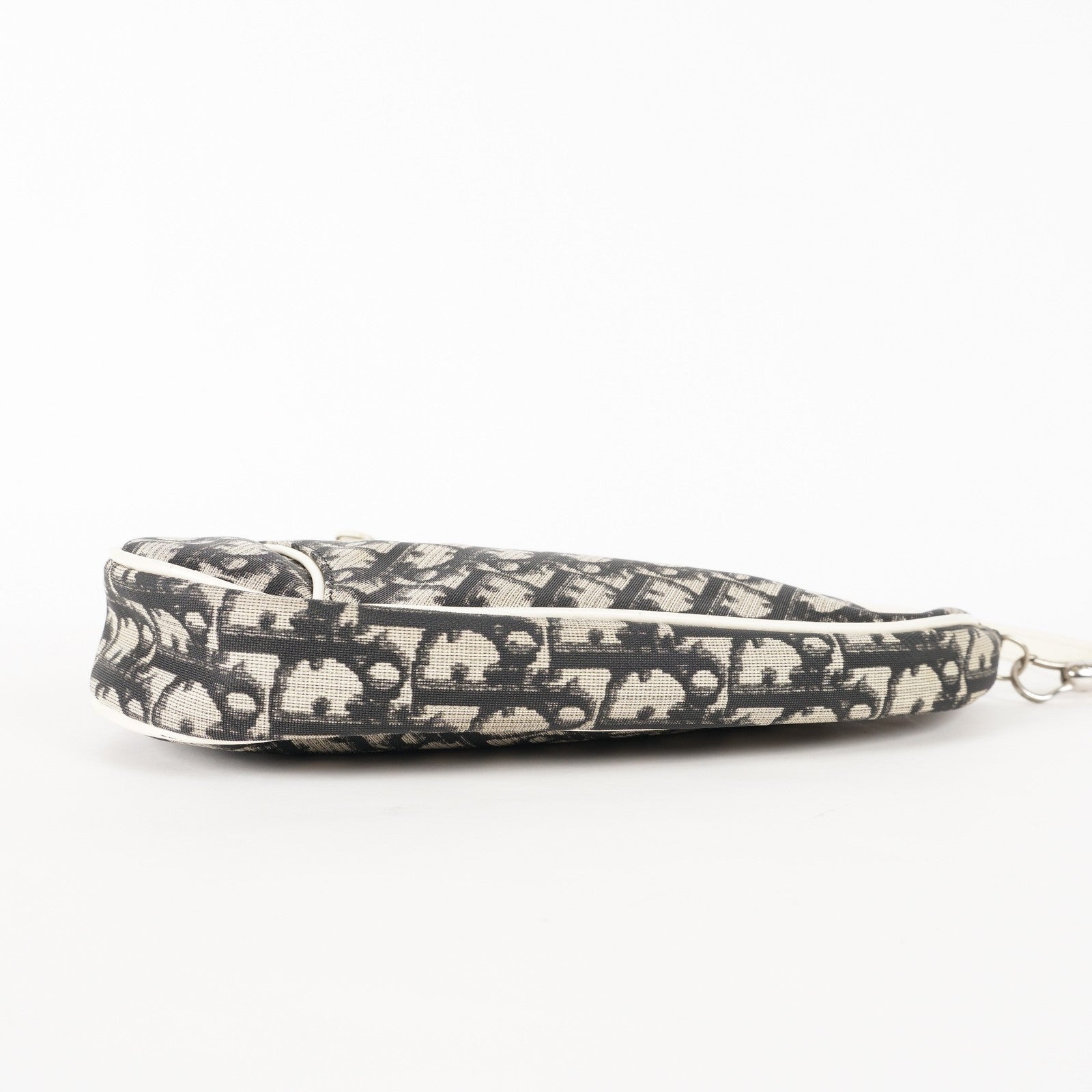  CHRISTIAN DIOR Monogram Mini Saddle Pochette Navy/Black 01E215720008