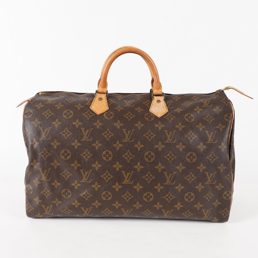 Authentic Louis Vuitton Monogram Speedy 40 Hand Boston Bag M41522 02E435834425