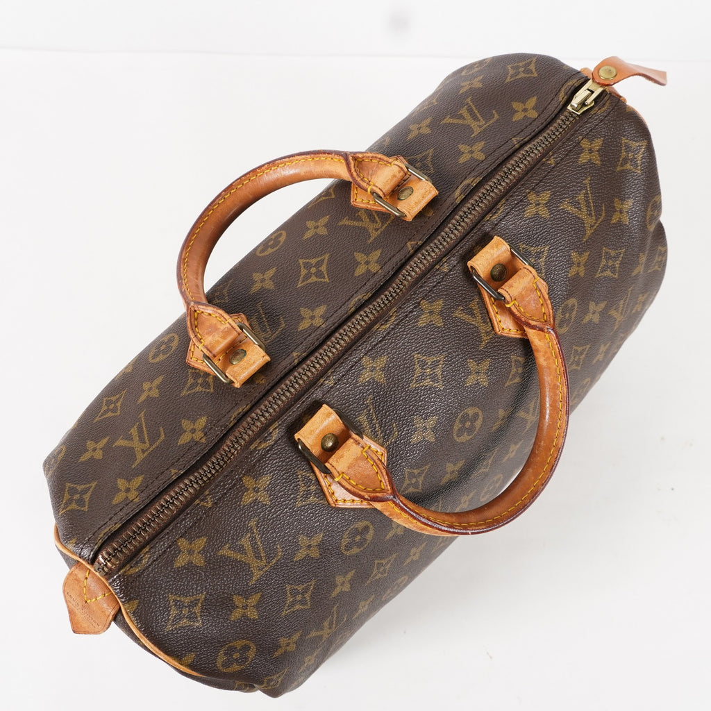 Authentic Louis Vuitton Monogram Speedy 35 M41524 Handbag vintage 02E055940020