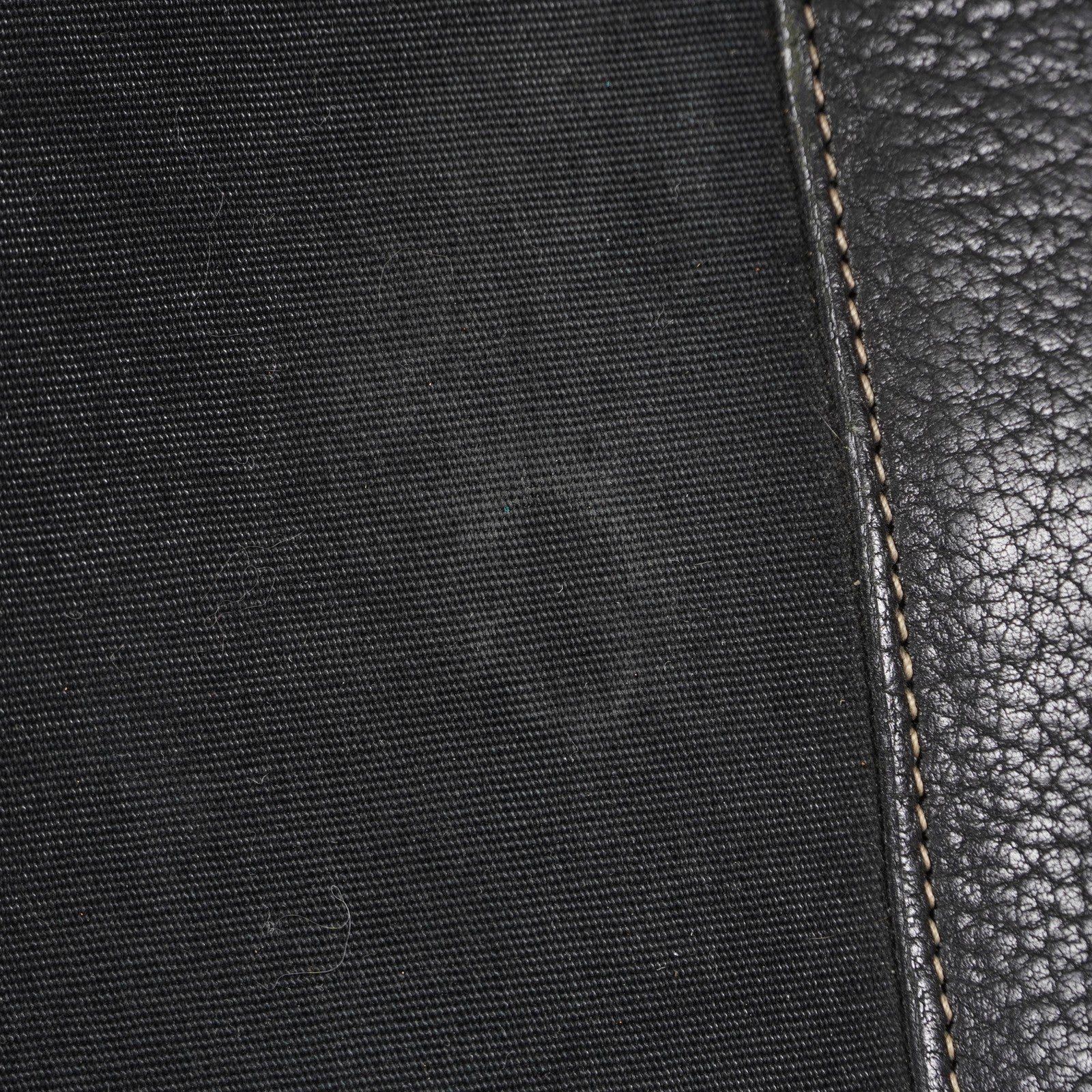 Hermes Garden Party 30 TPM Handbag Tote Leather Canvas Black 05E024290016